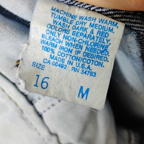 Vintage Lee Mom Jeans High Rise Tapered USA Made 100% Cotton NEW - Picture 10 of 11